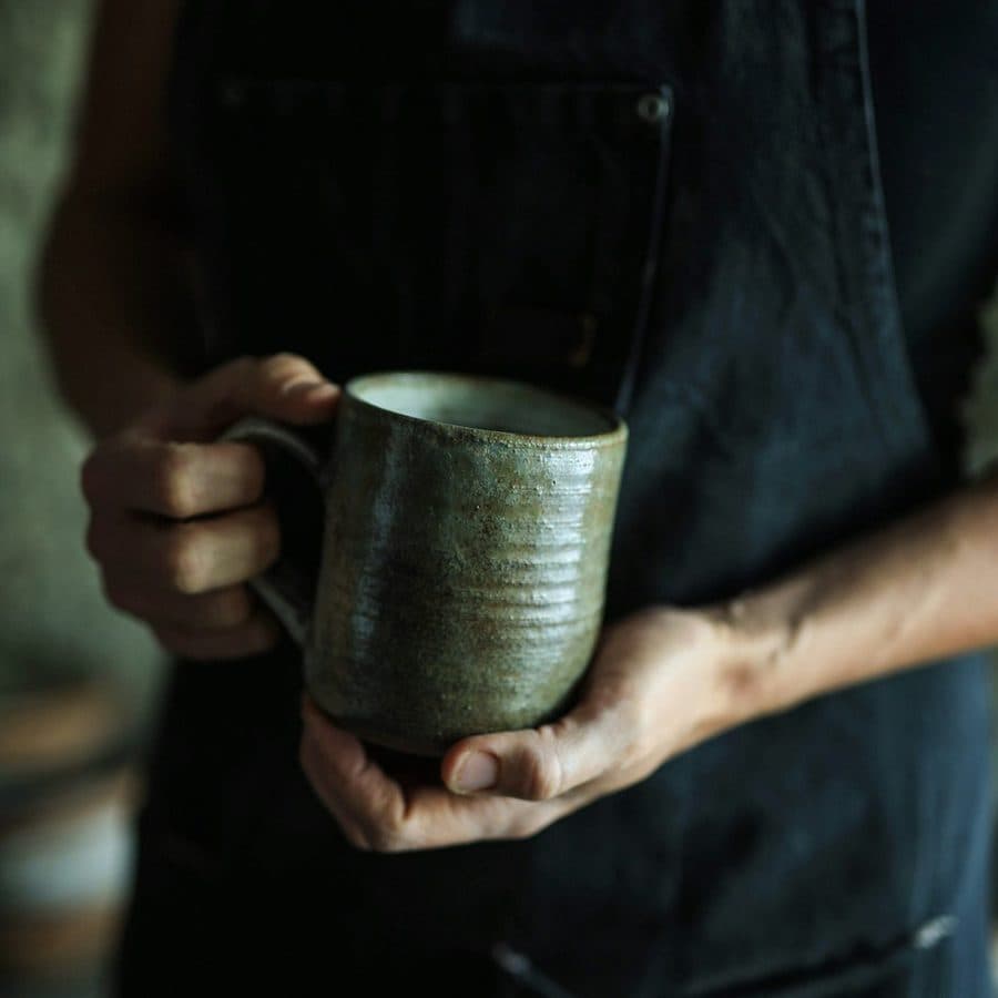 Ash-Glaze Tall Mug
